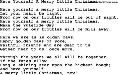 have yourself a little merry christmas lyrics|have yourself a merry little christmas meaning.